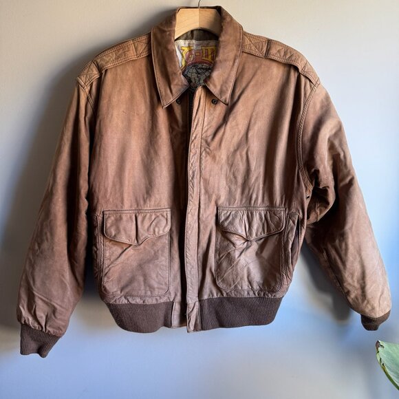 Vintage Other - Vintage G-III Global Identity Leather Bomber Jacket Size Small